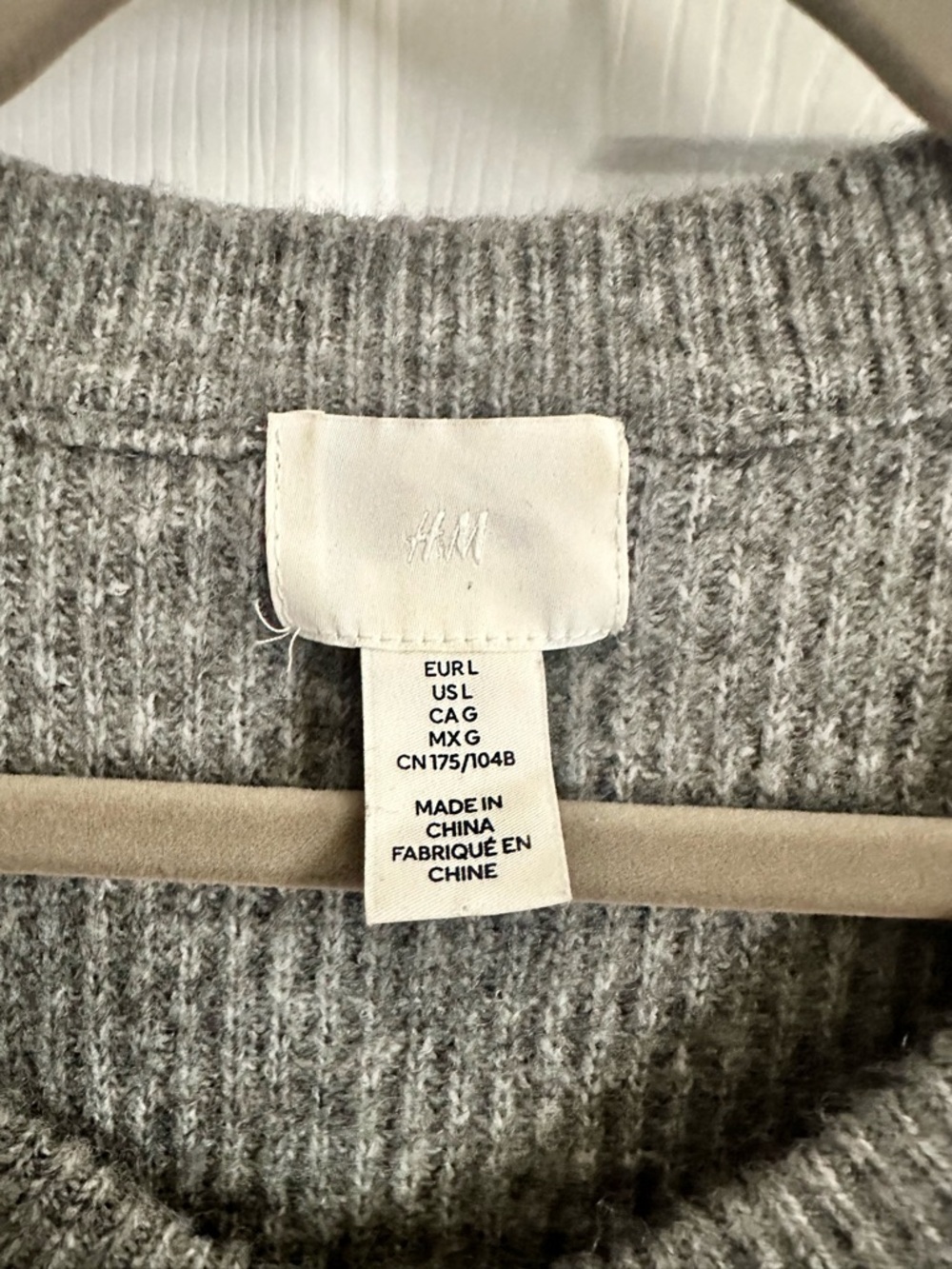 H&M Grey Ruffle-Detail Ribbed Knit Sweater Cardigan - Picture 13 of 13
